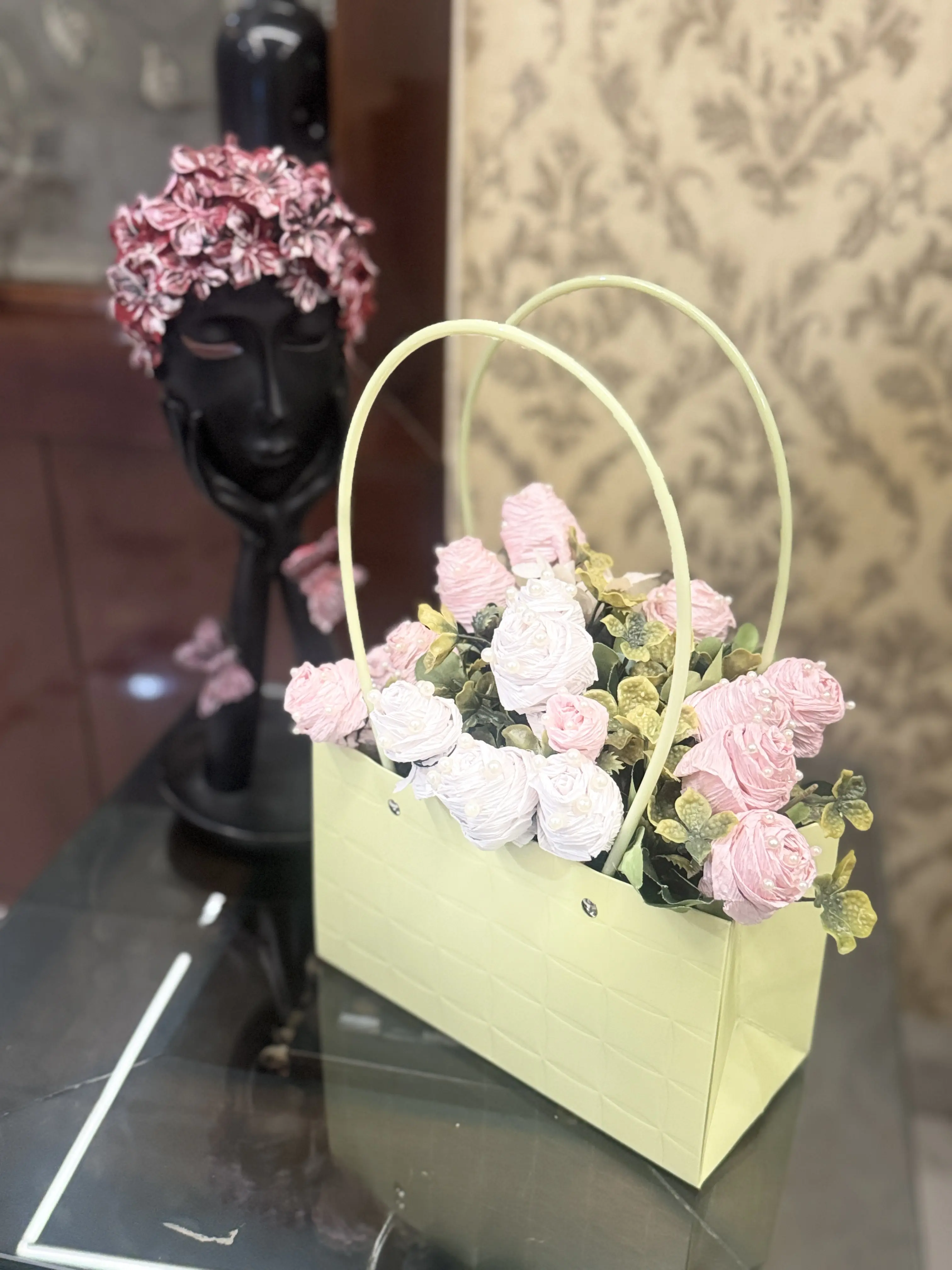 Elegant Floral Basket Arrangement