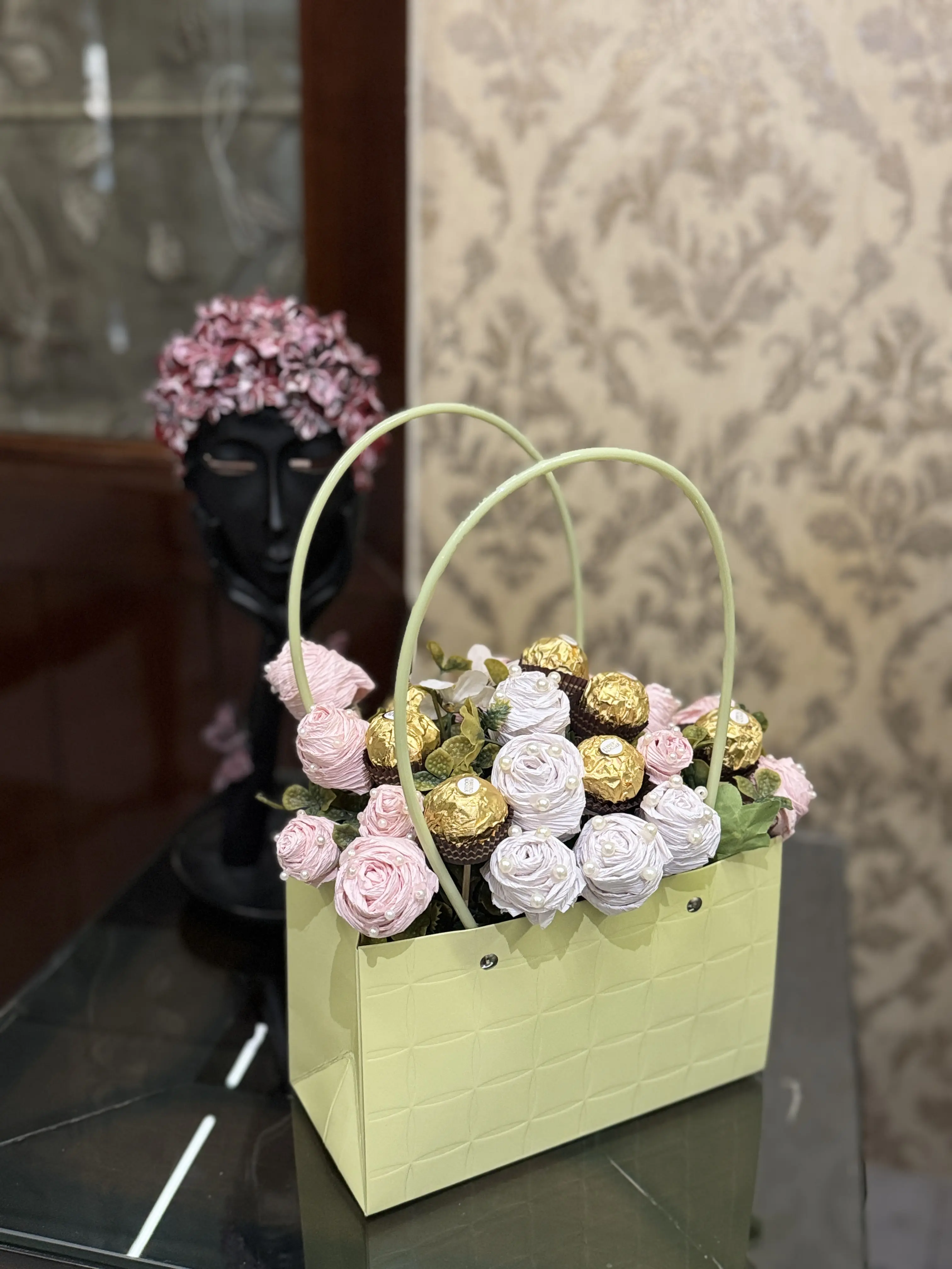 Luxury Chocolate & Floral Gift Basket